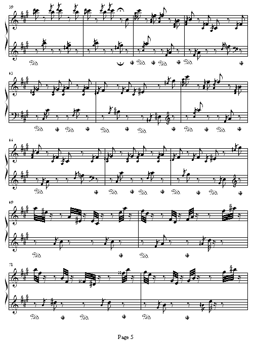 侏儒舞(钢琴谱)5