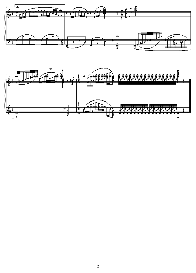 祝福祖国(钢琴谱)3