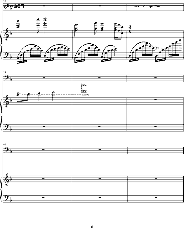 不可不信缘-韩剧悲歌-韩日剧(钢琴谱)6