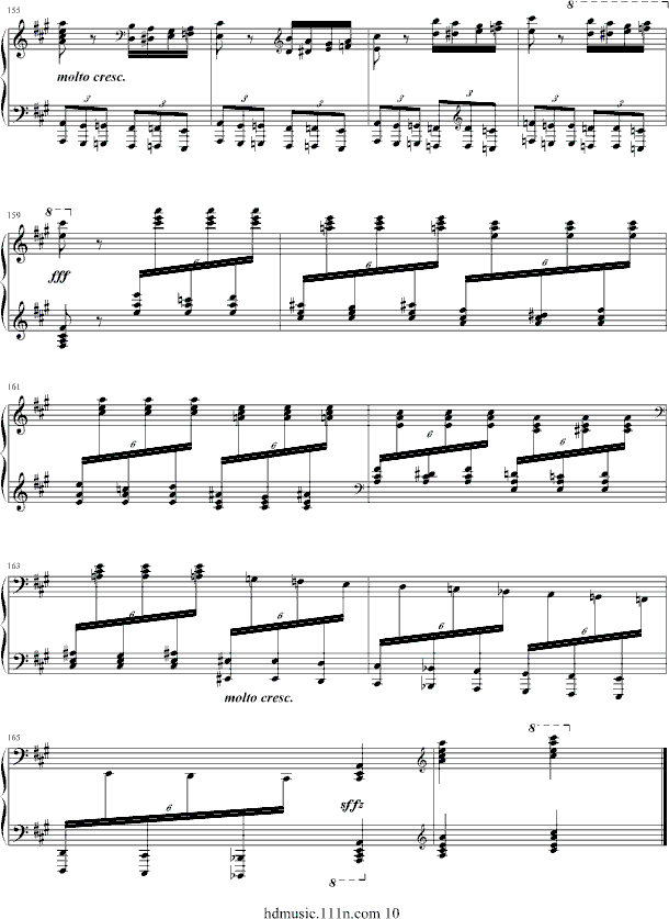 土耳其进行曲-瓦洛多斯改编莫扎特(钢琴谱)10