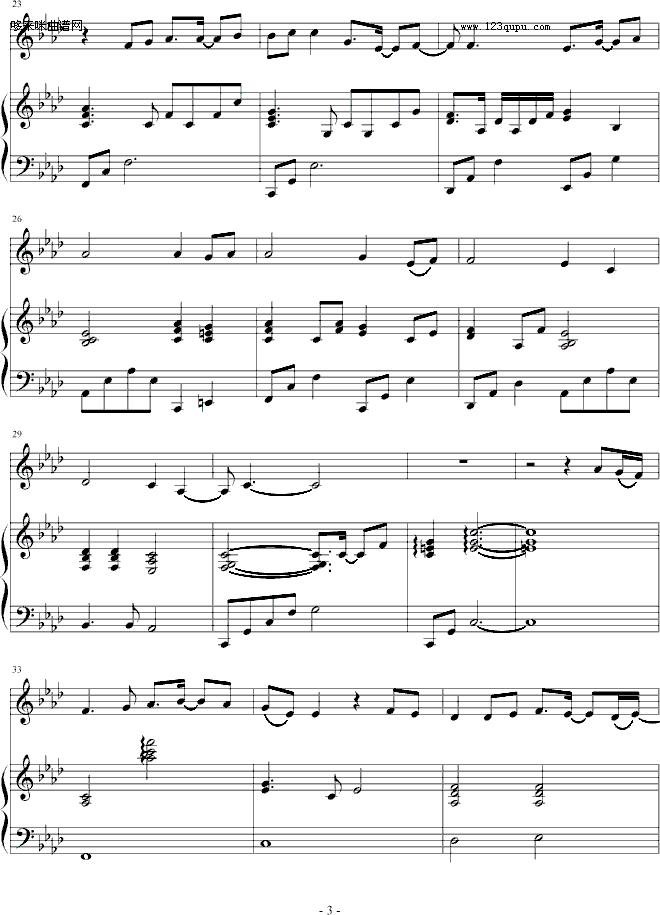 YouAreMyLove--牧野由依(钢琴谱)3