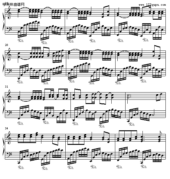 冬季的旋律-Ｗぜ佳ヰ琦(钢琴谱)3