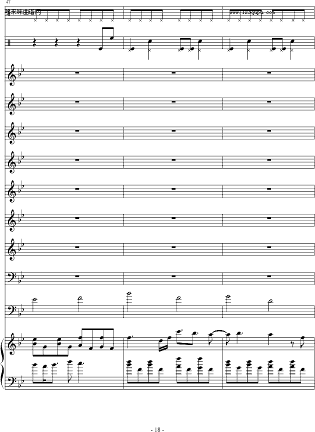 黑白猪-圆圆怕蚊子(钢琴谱)18
