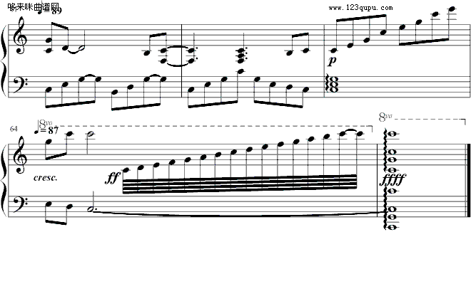 回忆Thinking起Back从前-SilverRay(钢琴谱)6