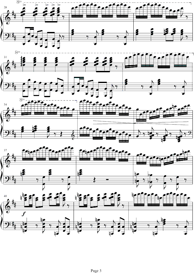 婚礼场面舞-欧阳阳制谱版(钢琴谱)3