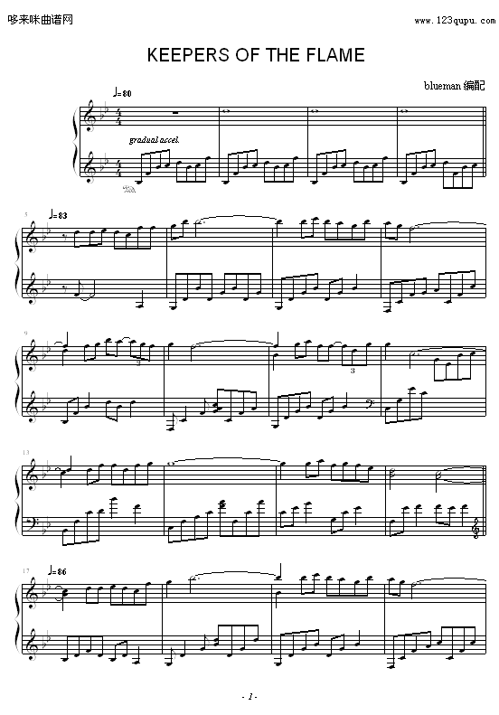 KEEPERSOFTHEFLAME-KevinKern(钢琴谱)1