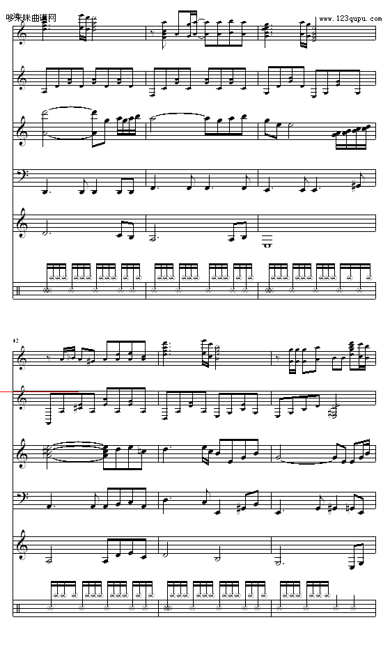 你的美丽叫我如此心醉-寒松(钢琴谱)5