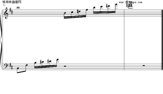 不死の爱-∮亞→薩∮(钢琴谱)6