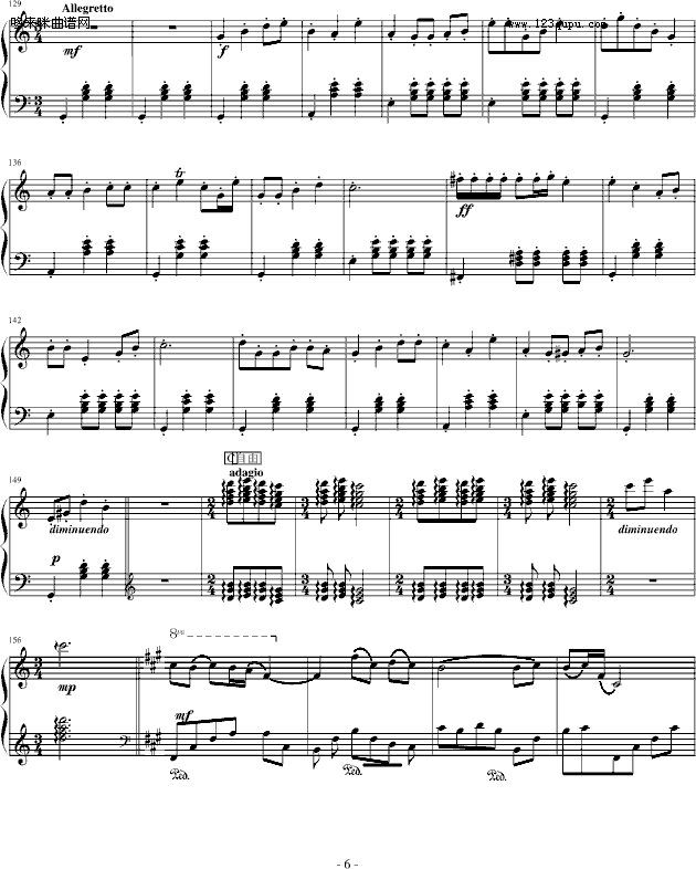 爱NO.1白玫瑰爱的乐章-jerry5743(钢琴谱)6