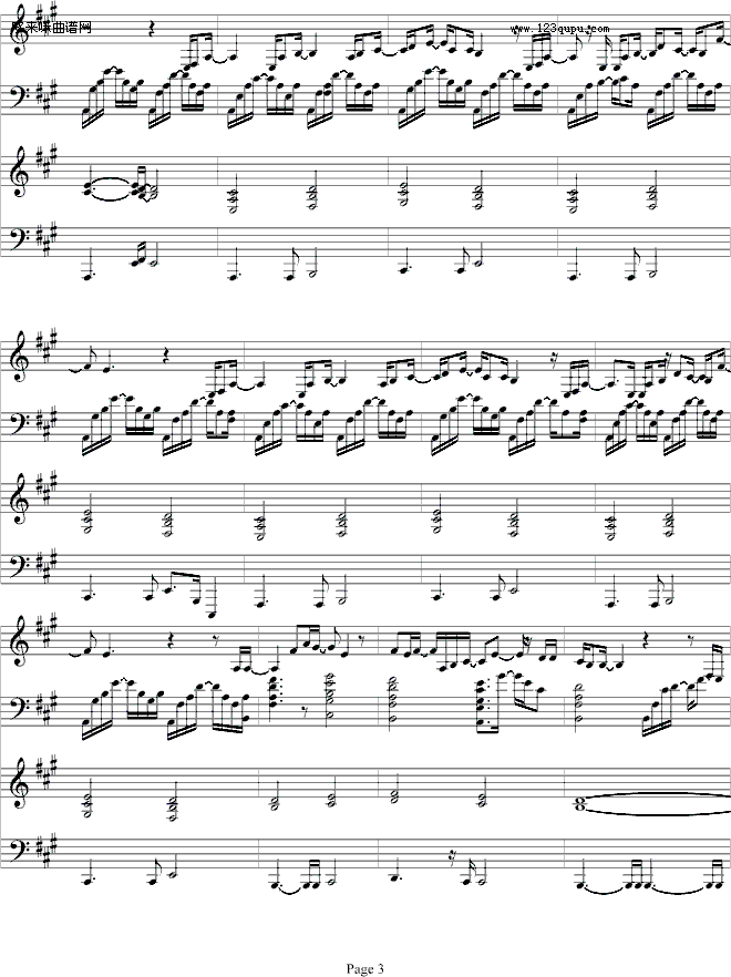 HealtheWorld-四手联弹-MichealJackson(钢琴谱)3