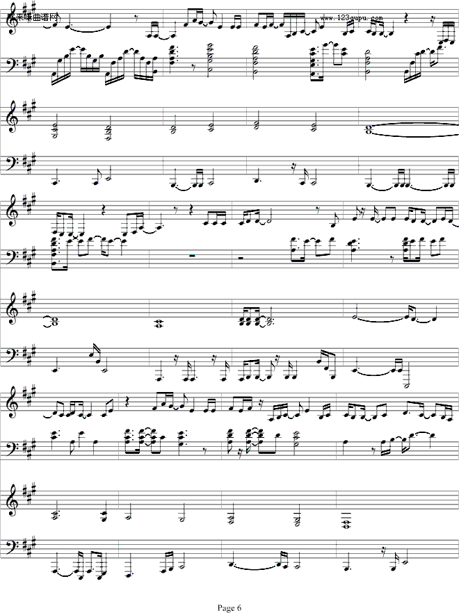 HealtheWorld-四手联弹-MichealJackson(钢琴谱)6