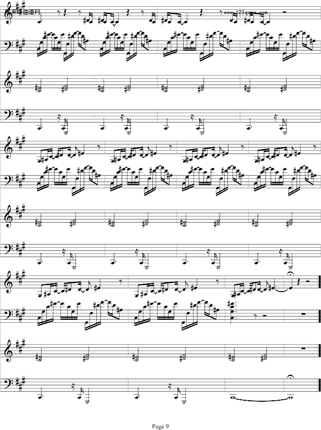 HealtheWorld-四手联弹-MichealJackson(钢琴谱)9