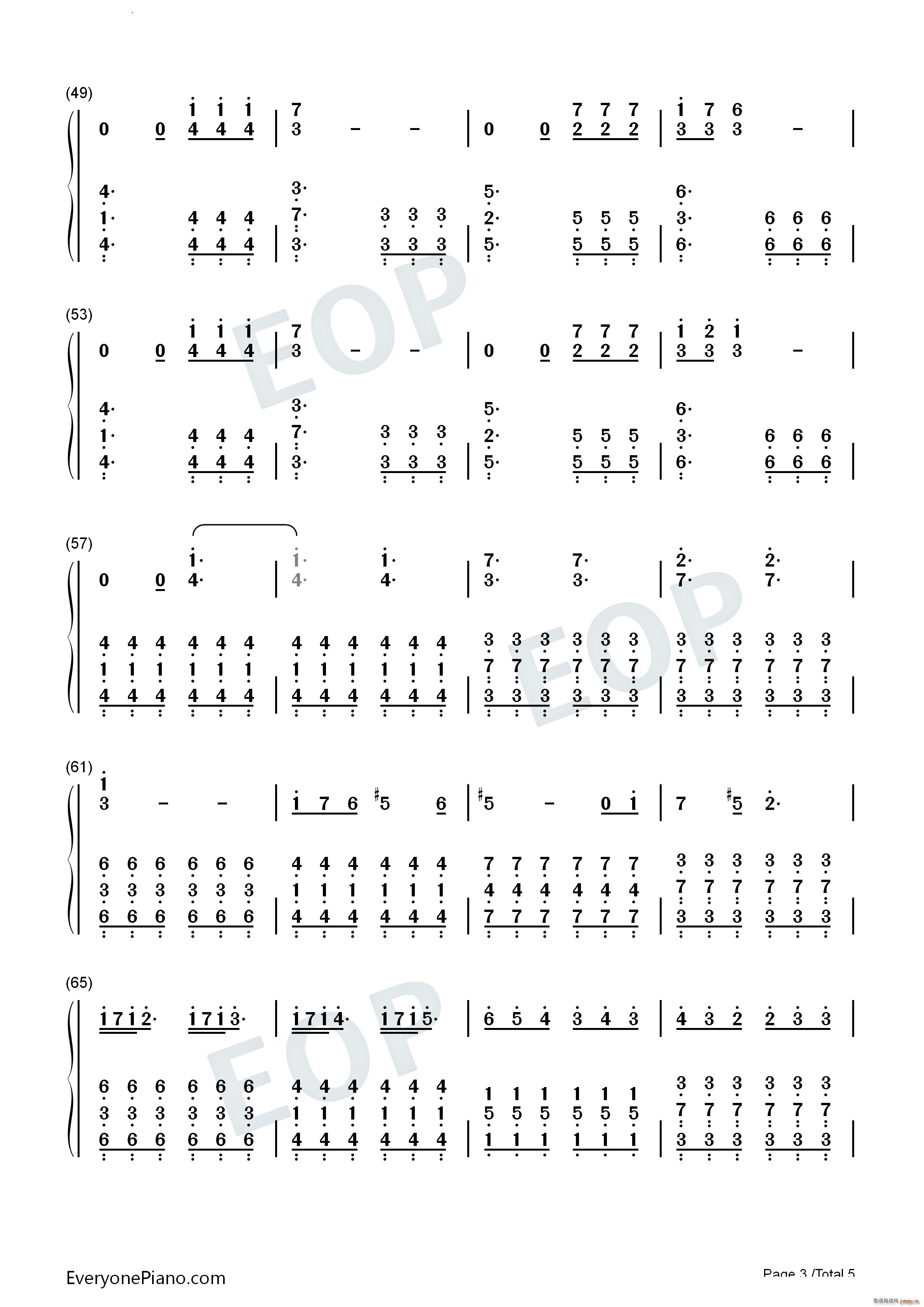 Lonely Day(钢琴谱)10