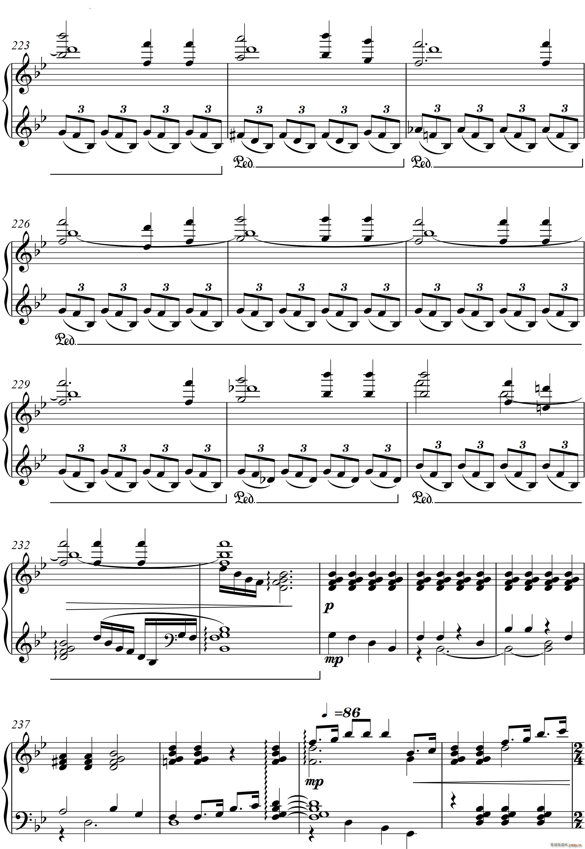 第22钢琴奏鸣曲 信仰 Piano Sonata No`22四个乐章(钢琴谱)9