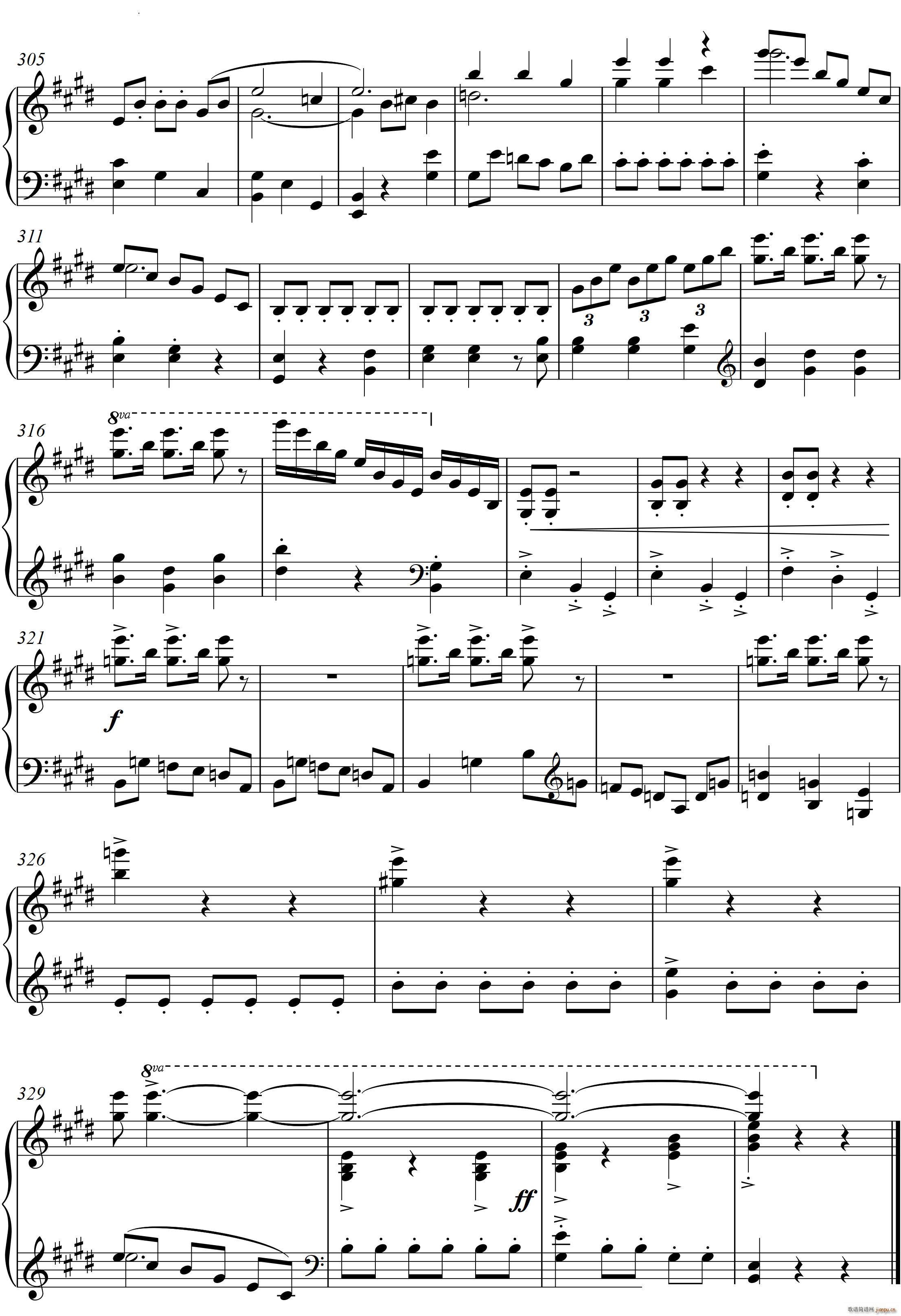第22钢琴奏鸣曲 信仰 Piano Sonata No`22四个乐章(钢琴谱)22