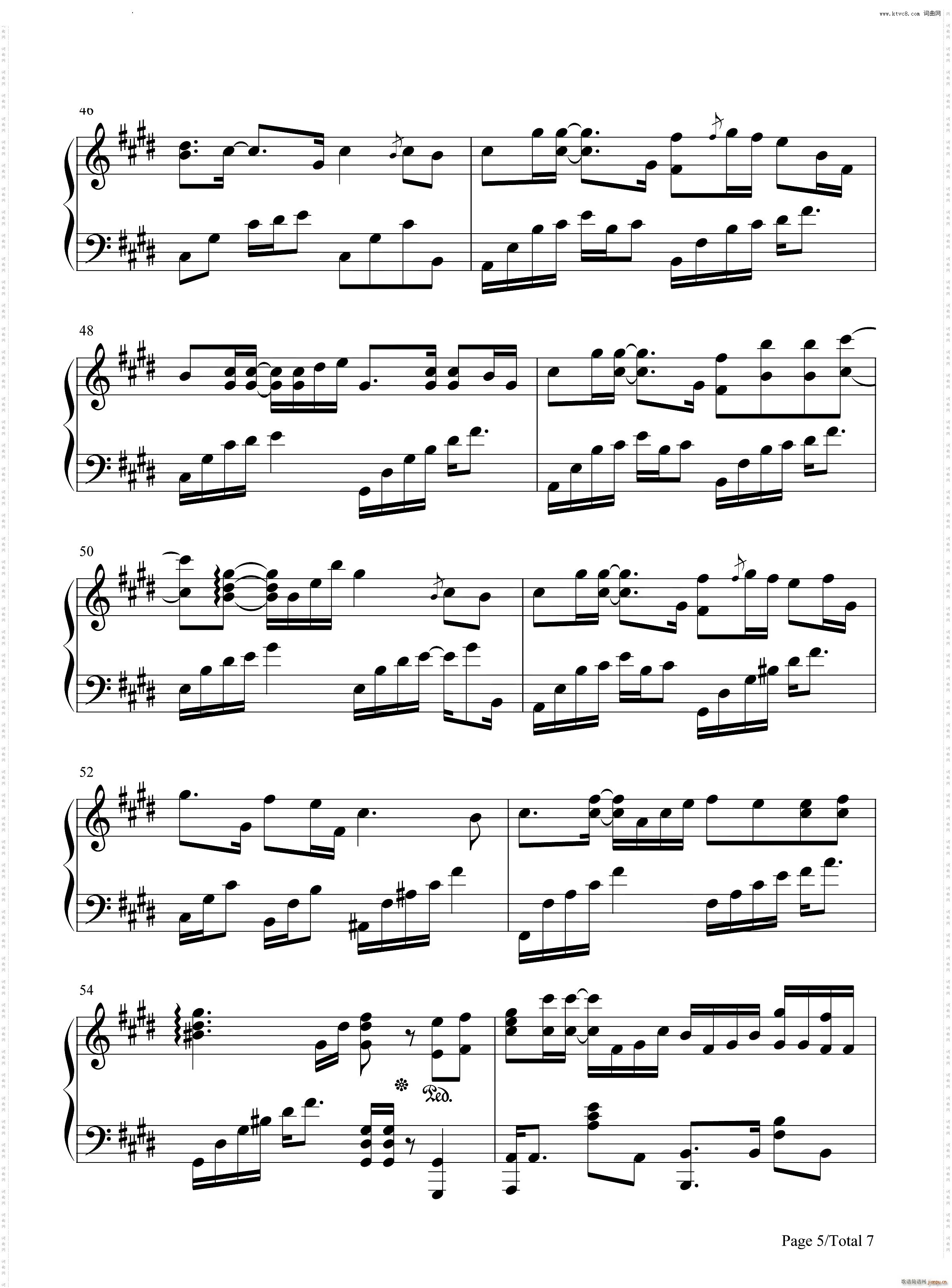 腐草为萤完美版(钢琴谱)6