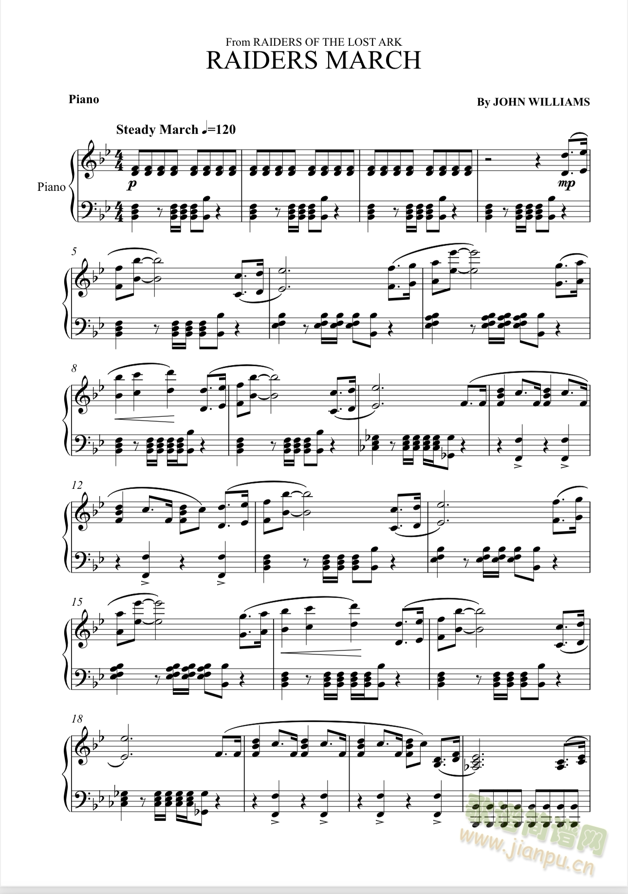 Raiders March (钢琴谱)1