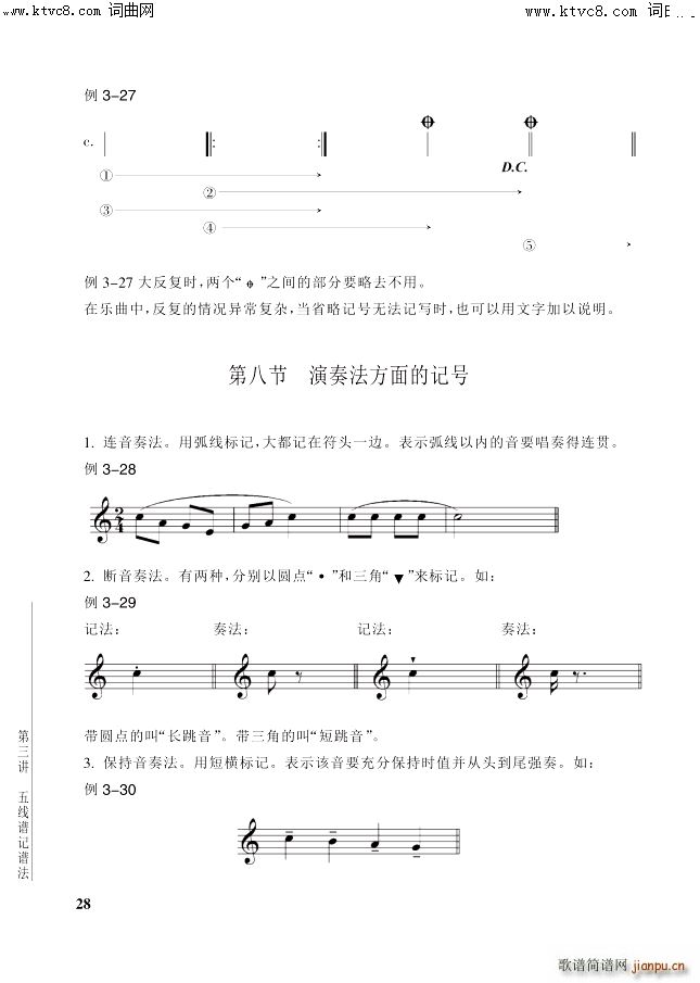 其他 第3讲 第28页第8节演奏记号(十字及以上)1