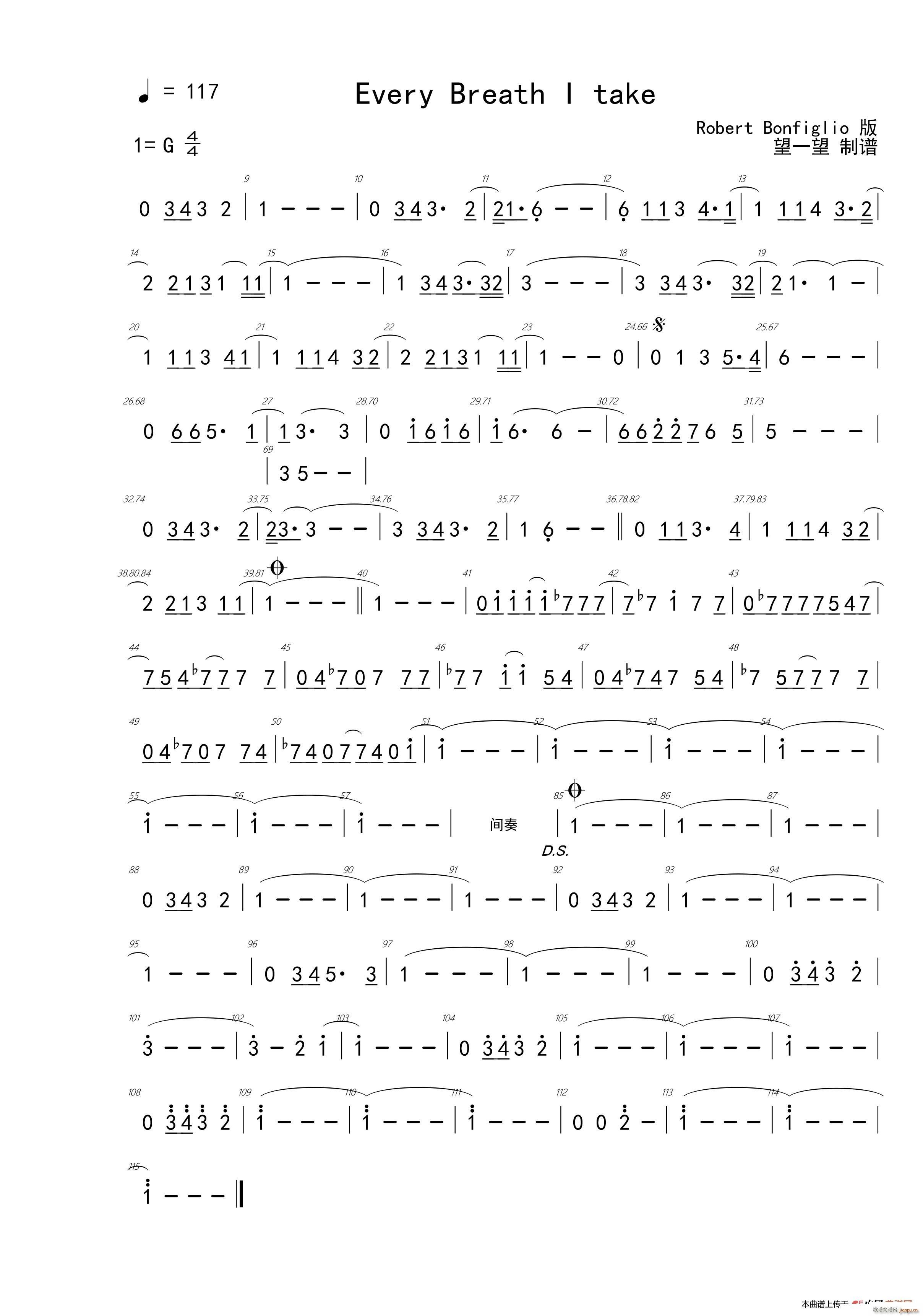 Every Breath I take(十字及以上)1