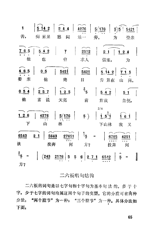 秦腔音乐唱板浅释 051 100(十字及以上)21