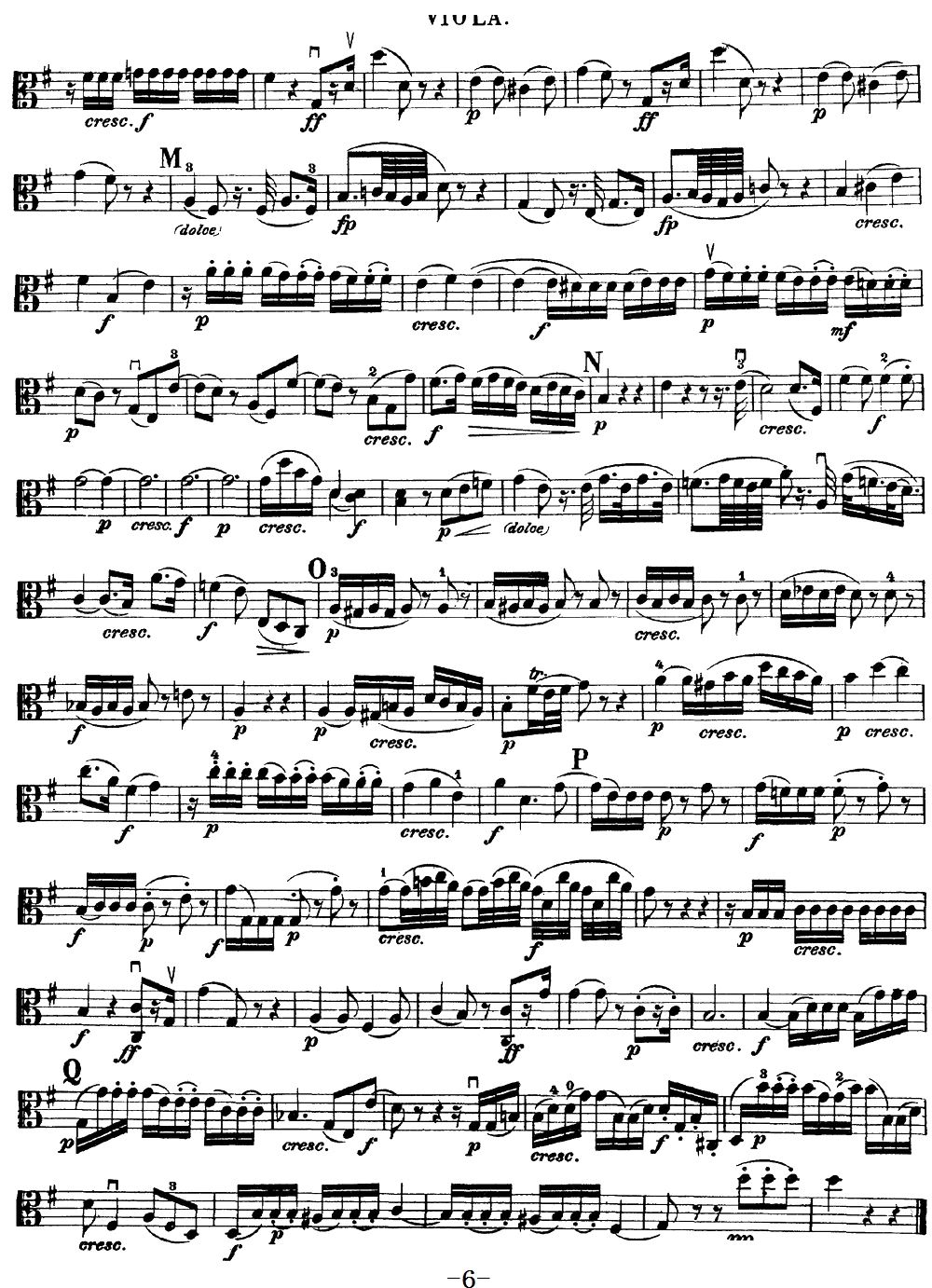 Mozart Quartet No 20 in D Major K 499 Viola(十字及以上)6