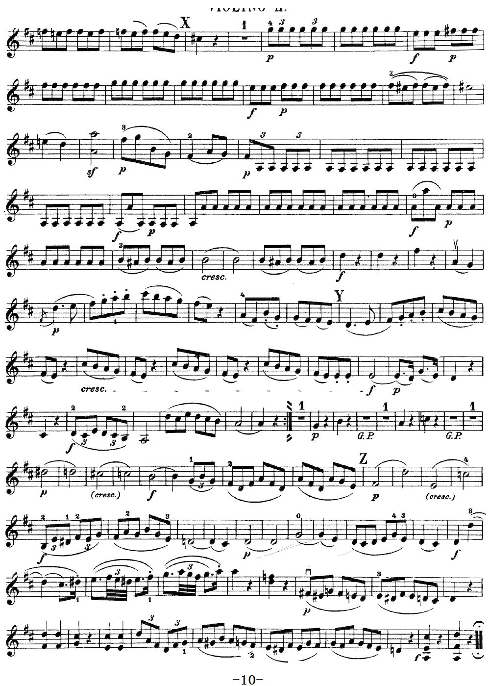 Mozart Quartet No 20 in D Major K 499 Violin 2(十字及以上)3