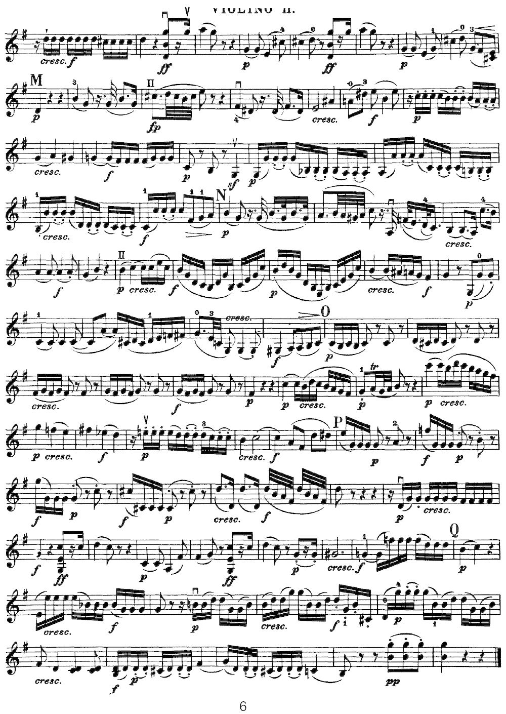 Mozart Quartet No 20 in D Major K 499 Violin 2(十字及以上)9