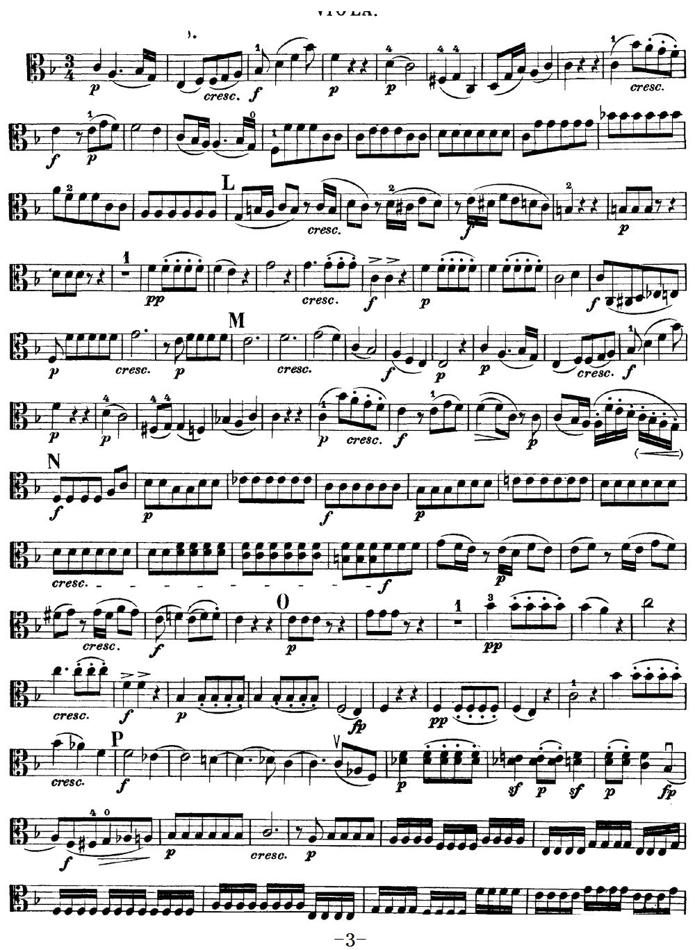 Mozart Quartet No 19 in C Major K 465 Viola(十字及以上)3