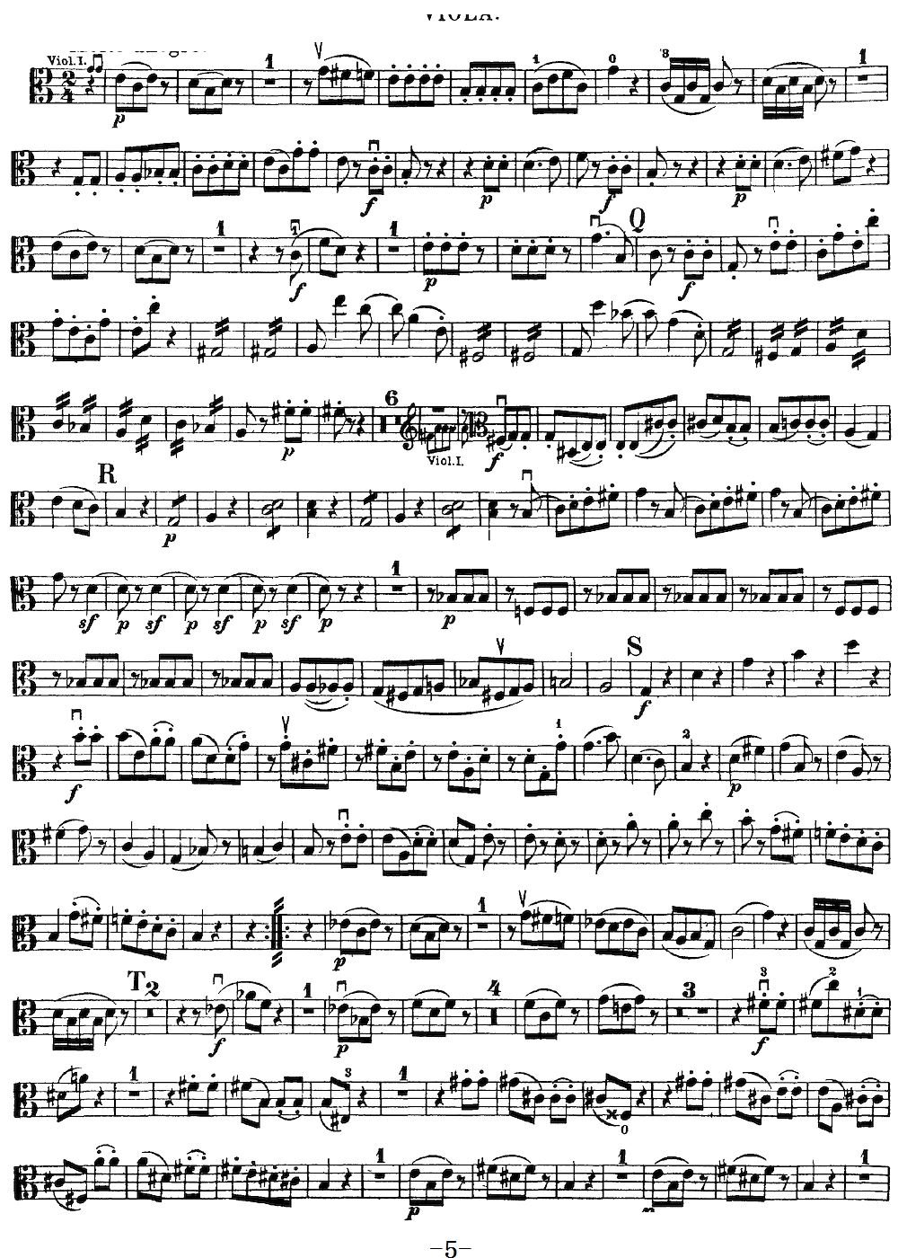 Mozart Quartet No 19 in C Major K 465 Viola(十字及以上)5