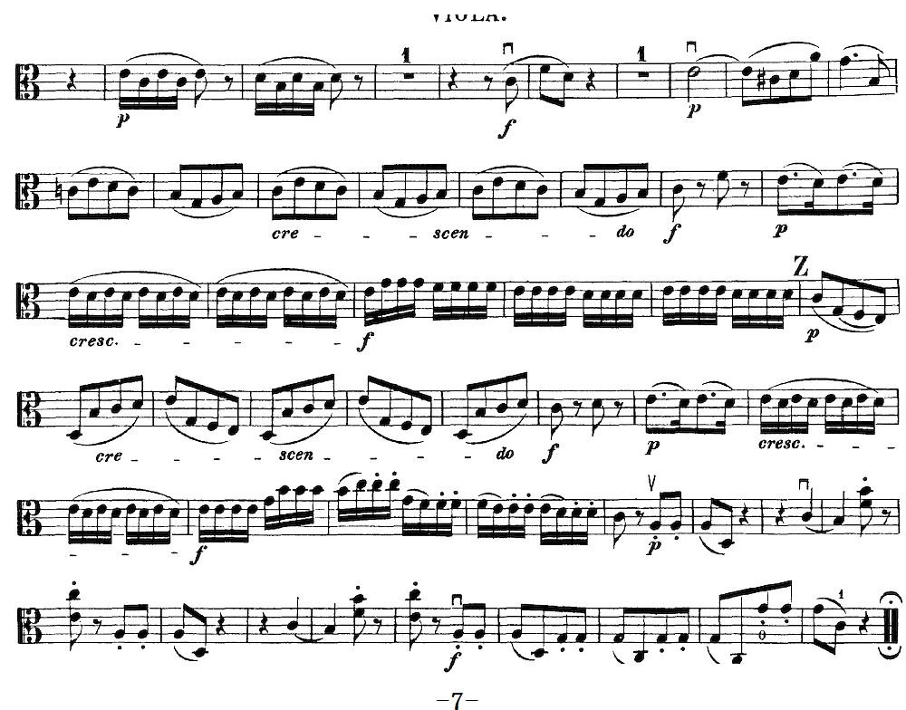 Mozart Quartet No 19 in C Major K 465 Viola(十字及以上)7