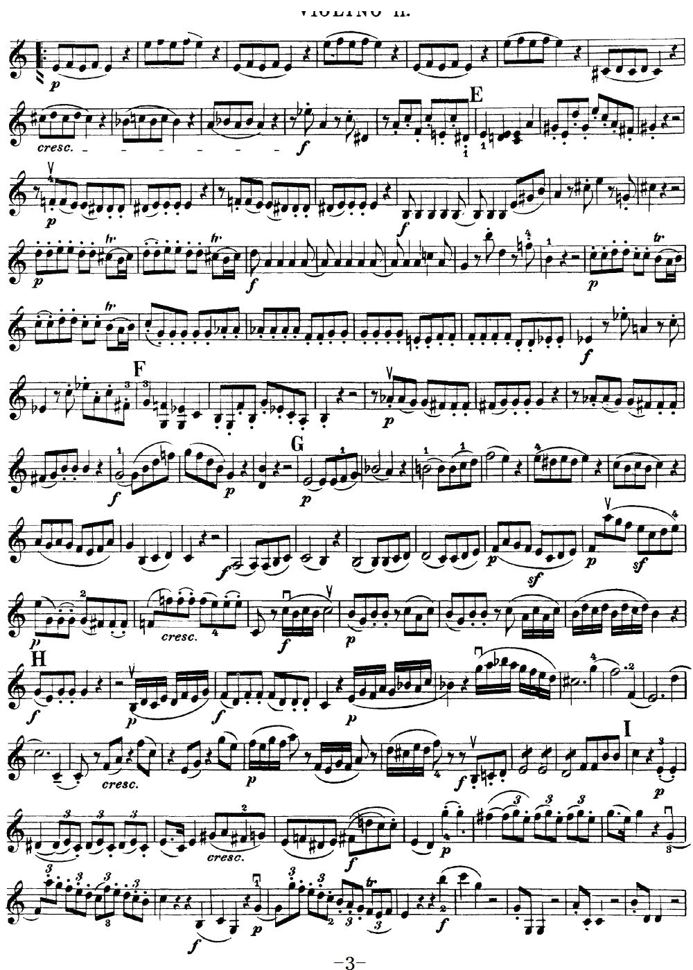 Mozart Quartet No 19 in C Major K 465 Violin 2(十字及以上)3