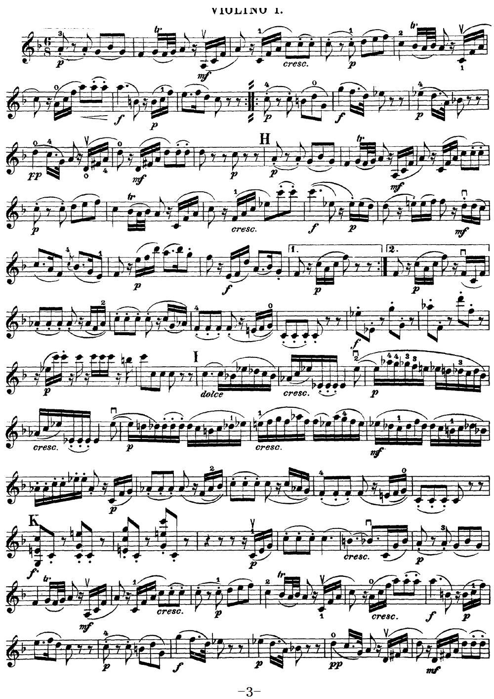 Mozart Quartet No 15 in D Minor K 421 Violin 1(十字及以上)3