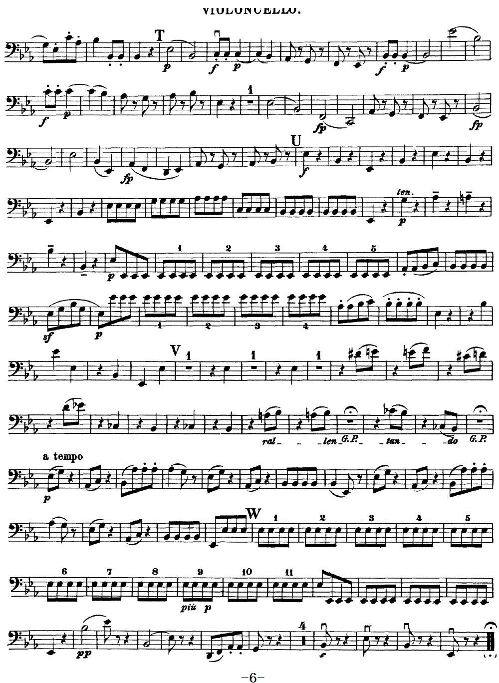 Mozart Quartet No 16 in Eb Major K 428 Cello(十字及以上)6