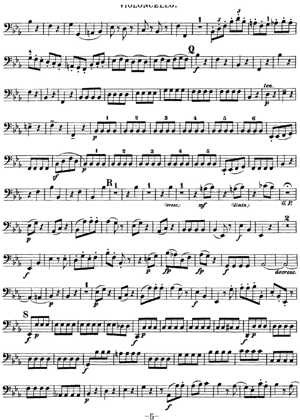 Mozart Quartet No 16 in Eb Major K 428 Cello(十字及以上)5