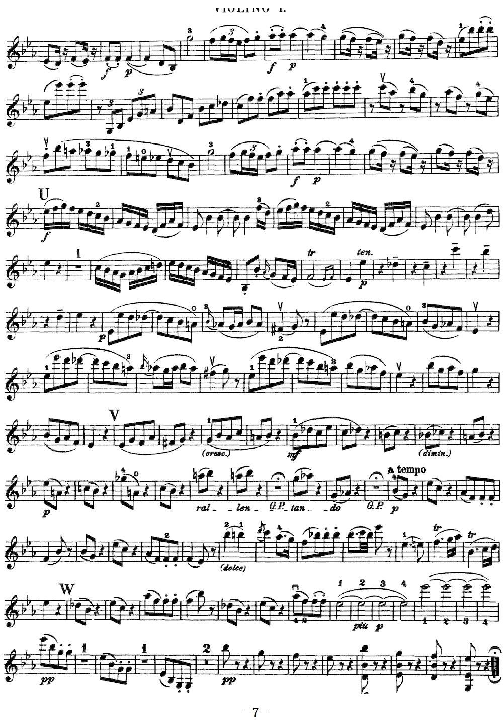 Mozart Quartet No 16 in Eb Major K 428 Violin 1(十字及以上)7