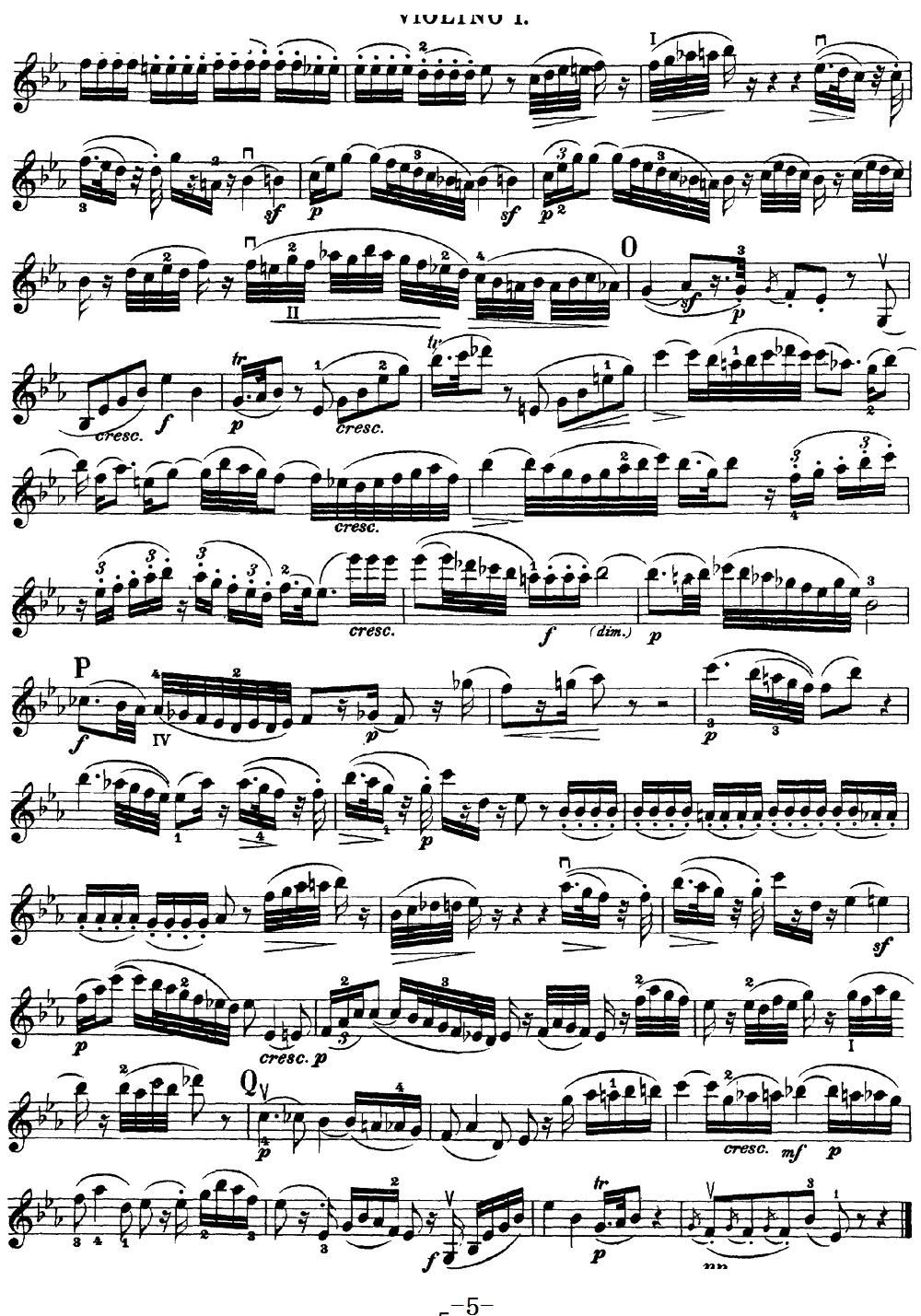 Mozart Quartet No 17 in Bb Major K 458 Violin 1(十字及以上)5