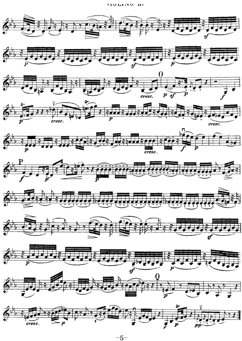 Mozart Quartet No 17 in Bb Major K 458 Violin 2(十字及以上)5