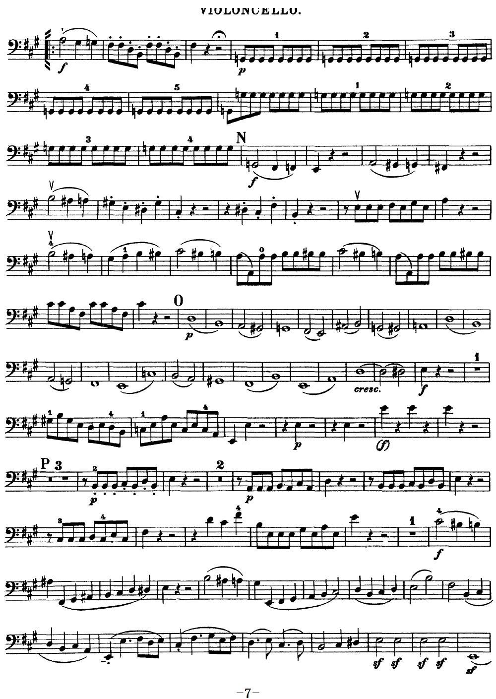 Mozart Quartet No 18 in A Major K 464 Cello(十字及以上)7