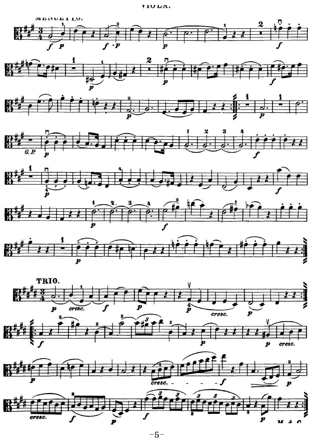 Mozart Quartet No 18 in A Major K 464 Viola(十字及以上)5
