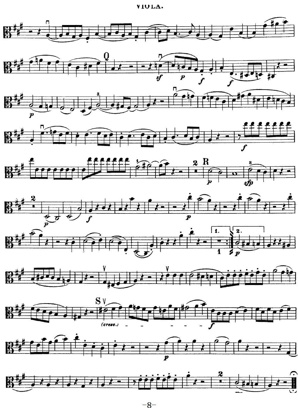 Mozart Quartet No 18 in A Major K 464 Viola(十字及以上)8