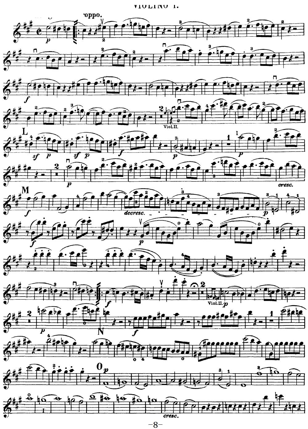Mozart Quartet No 18 in A Major K 464 Violin 1(十字及以上)8