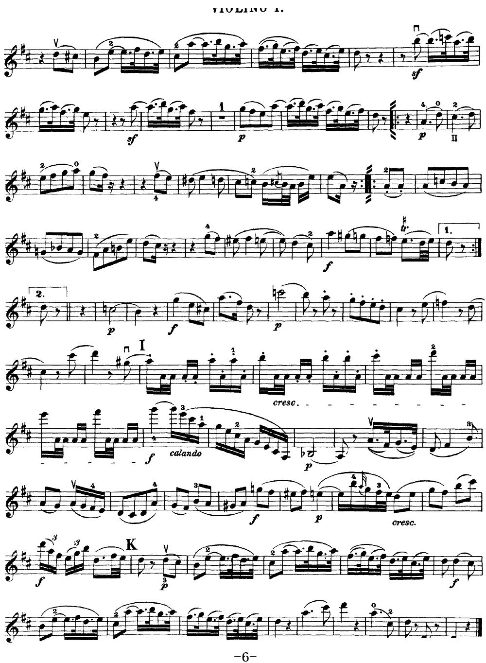 Mozart Quartet No 18 in A Major K 464 Violin 1(十字及以上)6