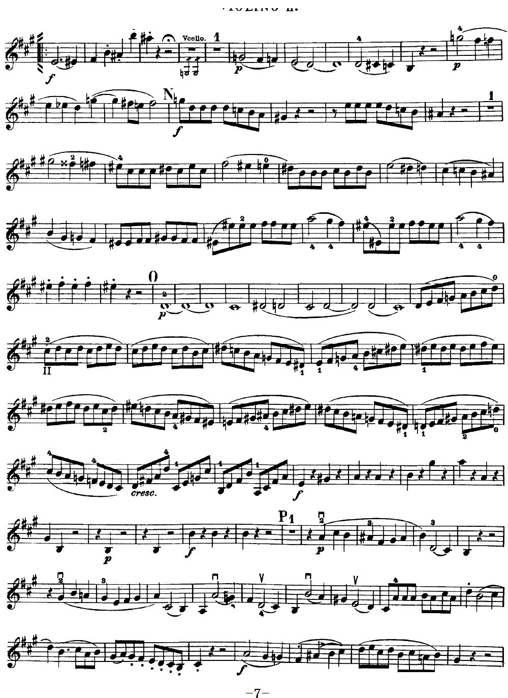 Mozart Quartet No 18 in A Major K 464 Violin 2(十字及以上)7