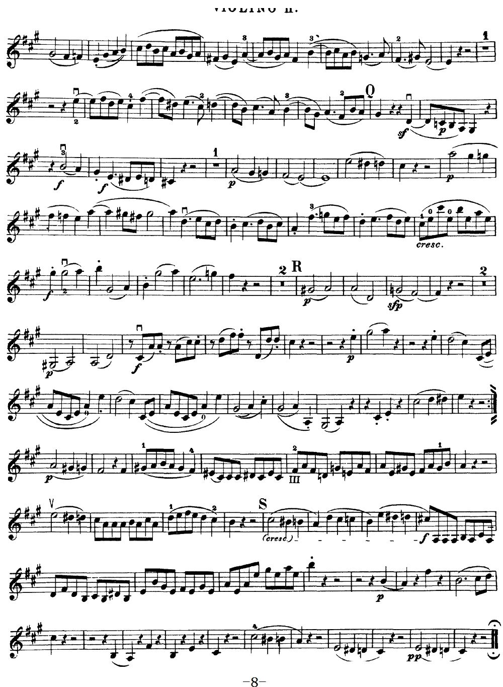 Mozart Quartet No 18 in A Major K 464 Violin 2(十字及以上)8