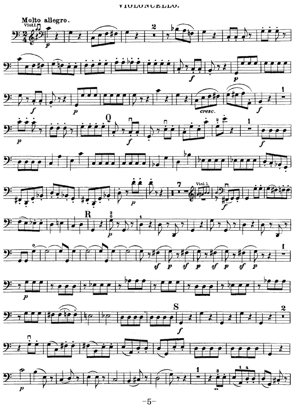 Mozart Quartet No 19 in C Major K 465 Cello(十字及以上)5
