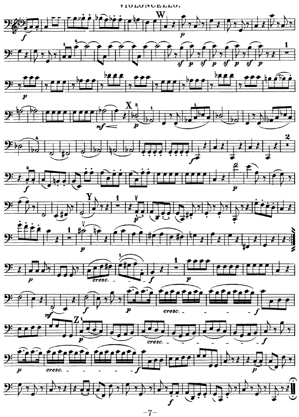 Mozart Quartet No 19 in C Major K 465 Cello(十字及以上)7