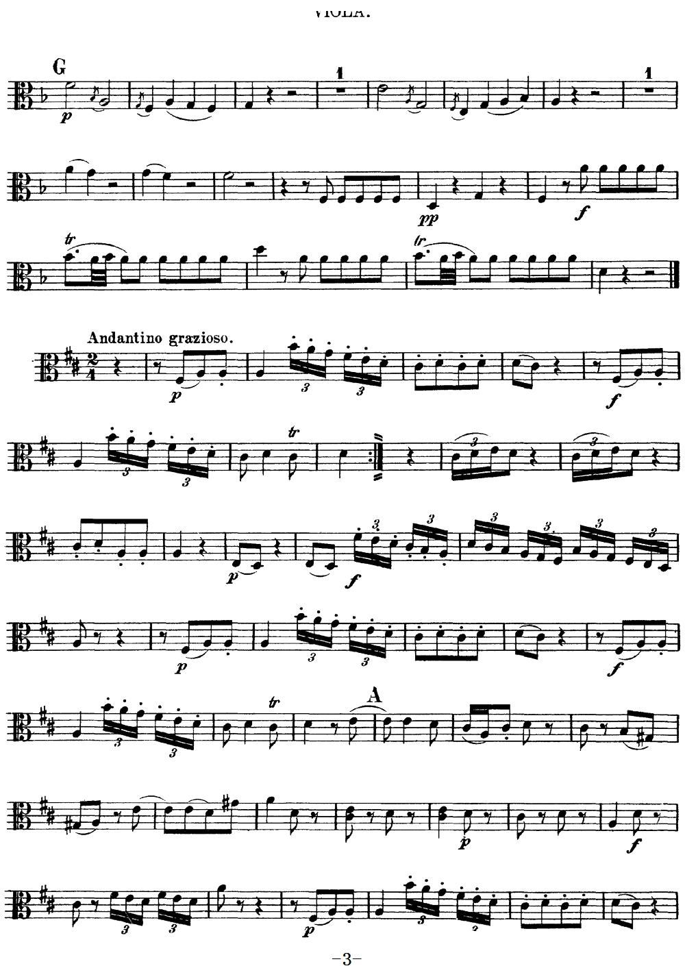 Mozart Quartet No 13 in D Minor K 173 Viola(十字及以上)3