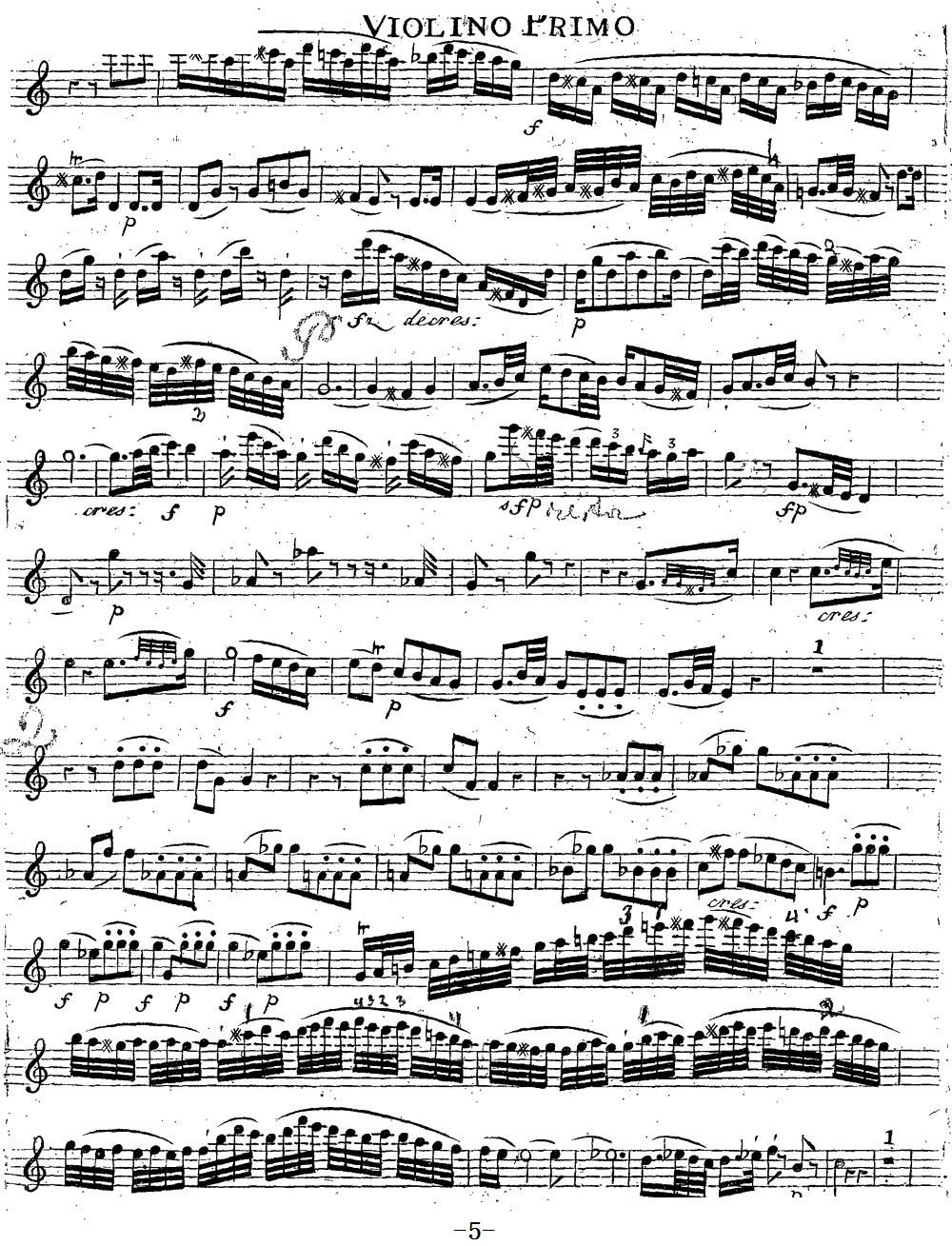 Mozart Quartet No 14 in G Major K 387 Violin 1(十字及以上)5