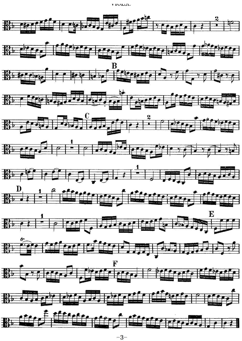 Mozart Quartet No 8 in F Major K 168 Viola(十字及以上)3