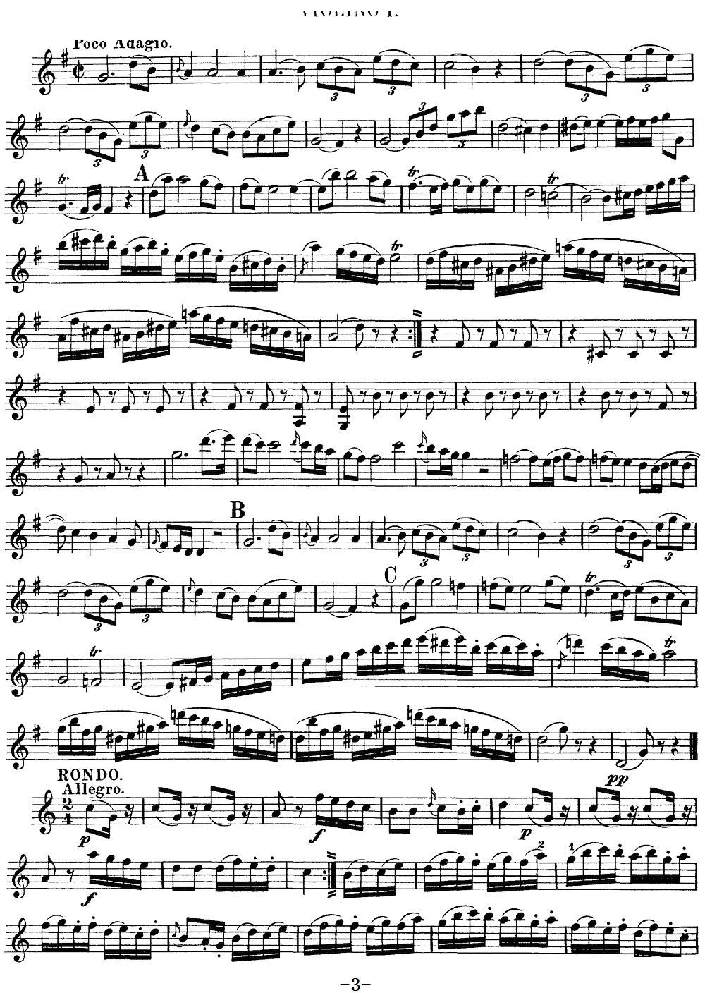 Mozart Quartet No 10 in C Major K 170 Violin 1(十字及以上)3